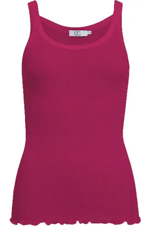 CC Heart Poppy Silk Camisole Berry - Uk 10