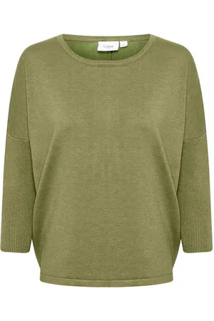 St. Tropez Milasz R- Neck Sweater Olivine - M