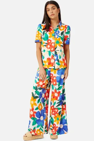 Traffic People Floral Frenchie Shirt - Uk 8