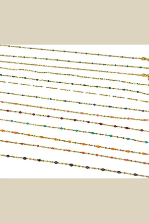 ATELIER Colliers Avec Fines Perles Colorées Kagamiko - Blanc
