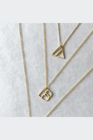 Dowse Initial Necklace - A