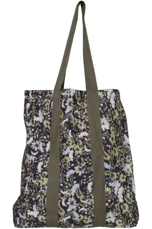 Ichi Sac En Tissu Noir Fleuri