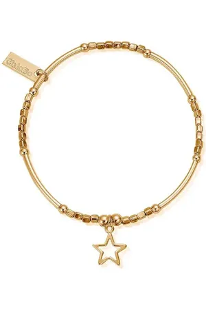 ChloBo Mini Noodle Cube Open Star Bracelet