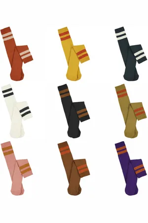 ESCUYER Unisex Tube Socks - Pink And Pumpkin