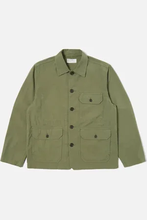 Universal Works Veste Unity Summer Canvas Birch Summer - S / Vert