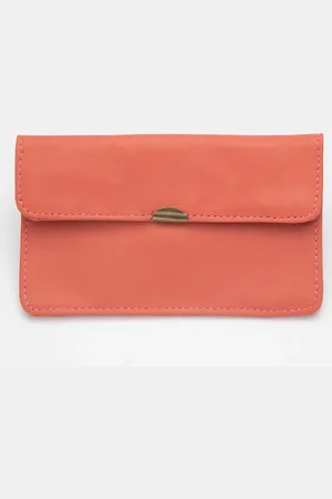 Dlirio Cartera De Piel Anaranjada