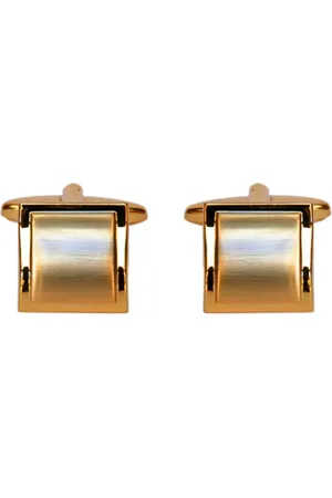 Dalaco Square Curved Cufflinks - Brushed