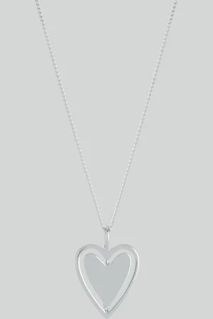 Buff Spinner Heart Necklace