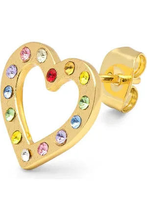 Lulu Copenhagen Omg Heart Earring - Rainbow