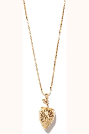 Mimi et Toi - Fraise Necklace - - Os
