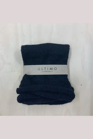 Ultimo 100% Fine Wool Wristwarmers In Dark - - 9cm X 20cm