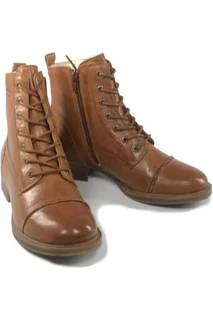 Ten Points Pandora, Wollfutter, Schnürboots - Cognac | 37