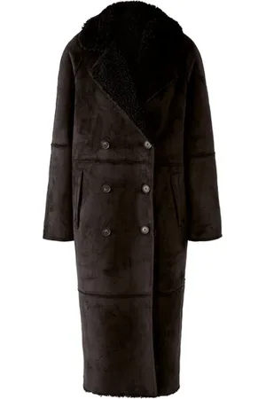 Oui Reversible Faux Suede Long Coat 77350 9990 - 16/42