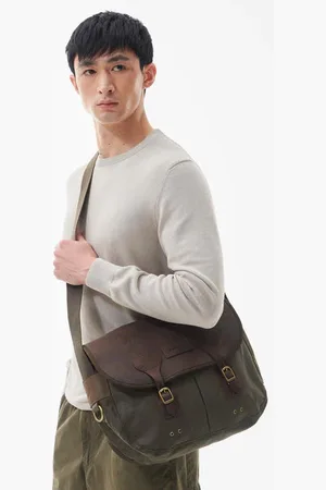 Barbour Wax Leather Tarras Bag - Os