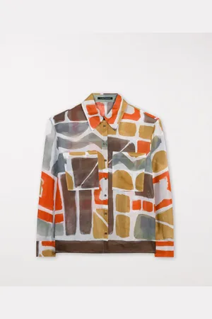 Luisa Cerano Patterned Shirt Ethnic Print - Uk 8