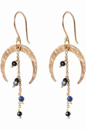 A Beautiful Story Earrings Spirit - Black Onyx & Lapis Lazuli