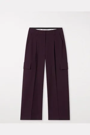 Luisa Cerano Cargo Trousers With Front Pleat - Uk 12