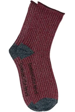 Knowledge Cotton Apparal Lurex Glitter Rib Socks - 35/38