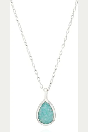 Anna Beck Medium Amazonite Drop Pendant Necklace