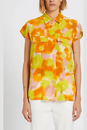 MARELLA Silk Printed Sleeveless Blouse - Uk12