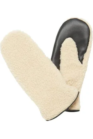 Ichi Nadine Gloves In Cloud Dancer - Xs/s