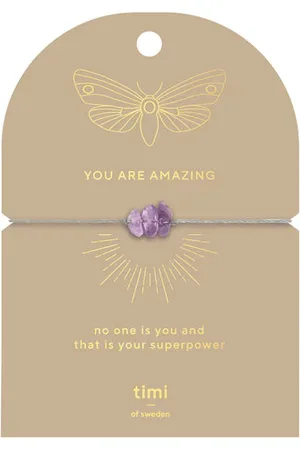 Catimini You Are Amazing Amethyst Chip Bracelet