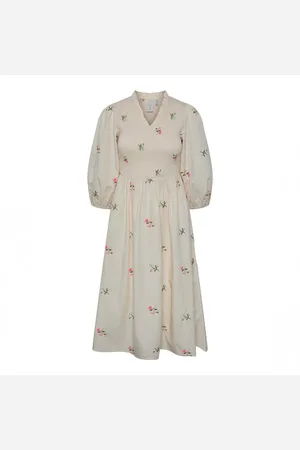 Y.A.S Embroidered Flower Dress - Xs (6)