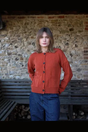 Bibico Mira Cropped Cardigan - Ember - Large