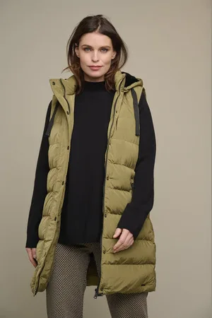 Rino & Pelle Jacy Padded Waistcoat With Faux Fur And Detachable Hood - - 38