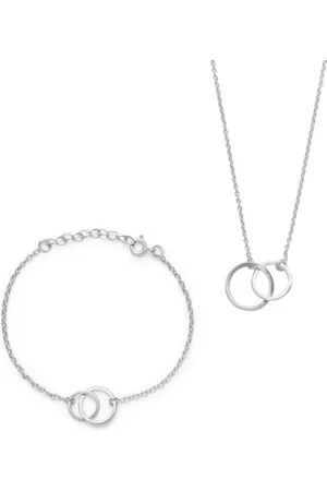 Just Kavita Bracelet Necklace Set Matte