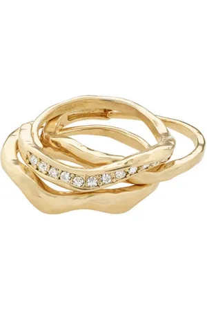 Pilgrim True Recycled Ring 3-in-1 Set -plated