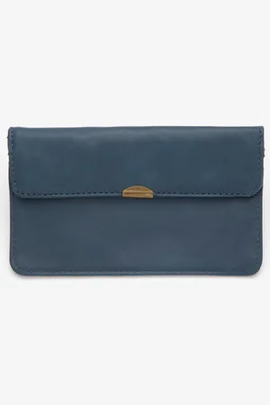 Dlirio Cartera De Piel Azul Dark