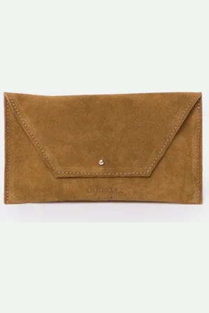 Ann Kurz Corda Mini Envelope Suede Wallet