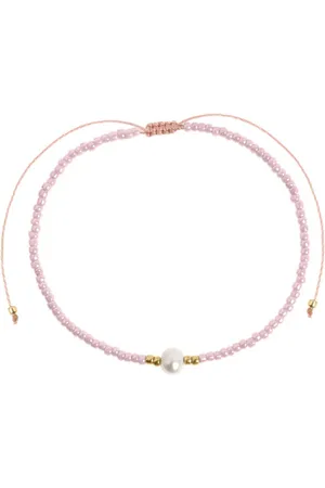 Catimini Alba Pink Bead With Macrame Bracelet