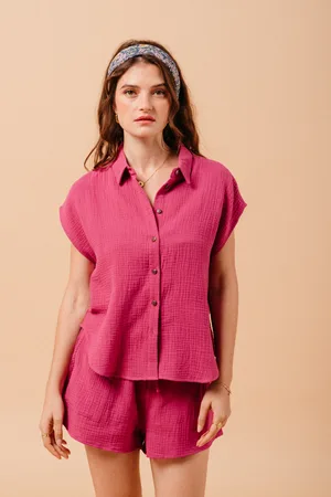 Grace & Mila Grace Et Mila - Chemise Sans Manche Violette - L