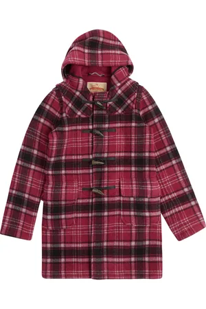 Burrows & Hare Tartan Duffle Coat - S