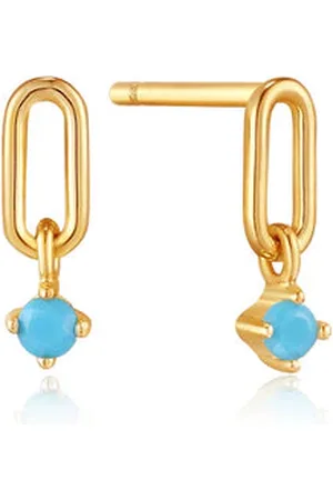 ANIA HAIE Turquoise Link Stud Earrings