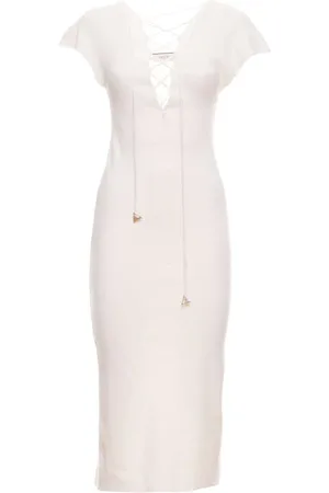 AKEP Dress For Woman Vskd05080 Panna - M / White
