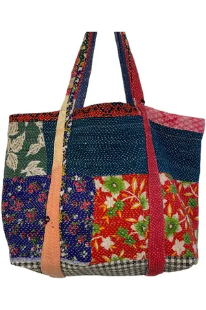 Behotribe  &  Nekewlam Tote Bag Cotton Kantha Patchwork