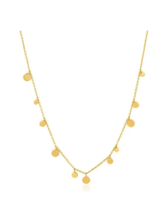 ANIA HAIE Geometry Mixed Discs Necklace