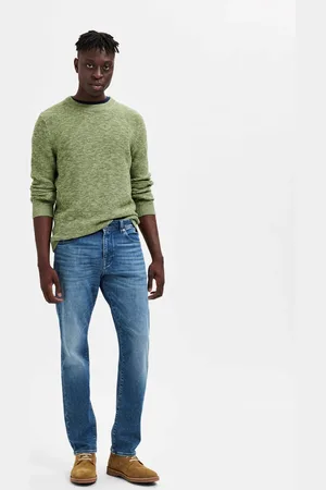 SELECTED Jeans Droit Bleu Medium - 32 / 34l