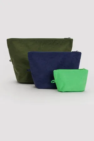 Baggu Marine Go Pouch Set Of 3