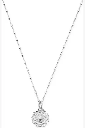 ChloBo Delicate Cube Chain Sunflower Necklace