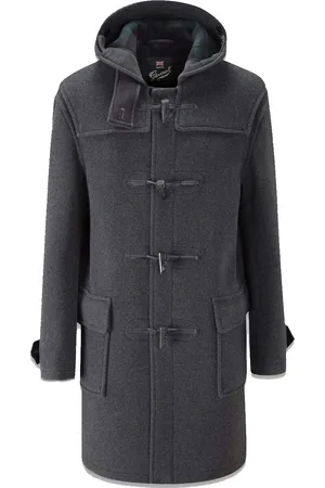Gloverall Morris Duffle Coat Grey Watch - M