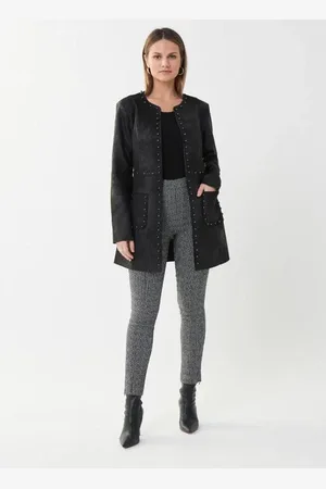 Joseph Ribkoff Faux Leather Studded Jacket 223932 11 - M