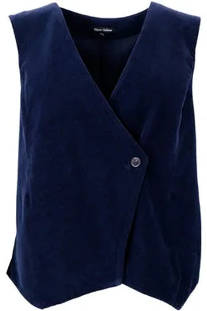 Black Colour New York Corduroy Waistcoat - - S/m