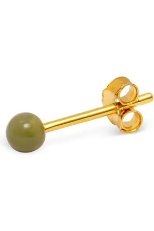 Lulu Copenhagen Willow Enamel Ball Sterling Silver Ear Stud