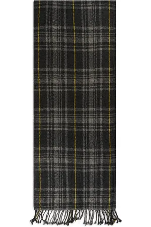Burrows & Hare Cashmere & Merino Wool Scarf - Stitched Grey
