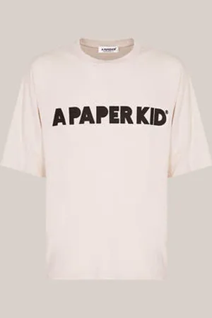 A PAPER KID Front Logo T-shirt - Extra Small