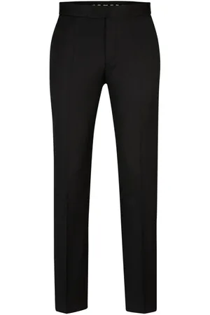 HUGO BOSS Boss - H-genius-tux Tuxedo Trousers In Virgin-wool In 50469186 001 - 46 (30w)